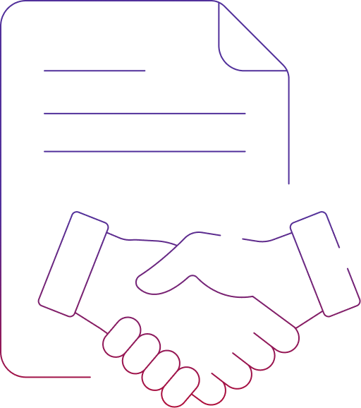 WhoFinance Handshake Icon - Connecting customers with financial advisors