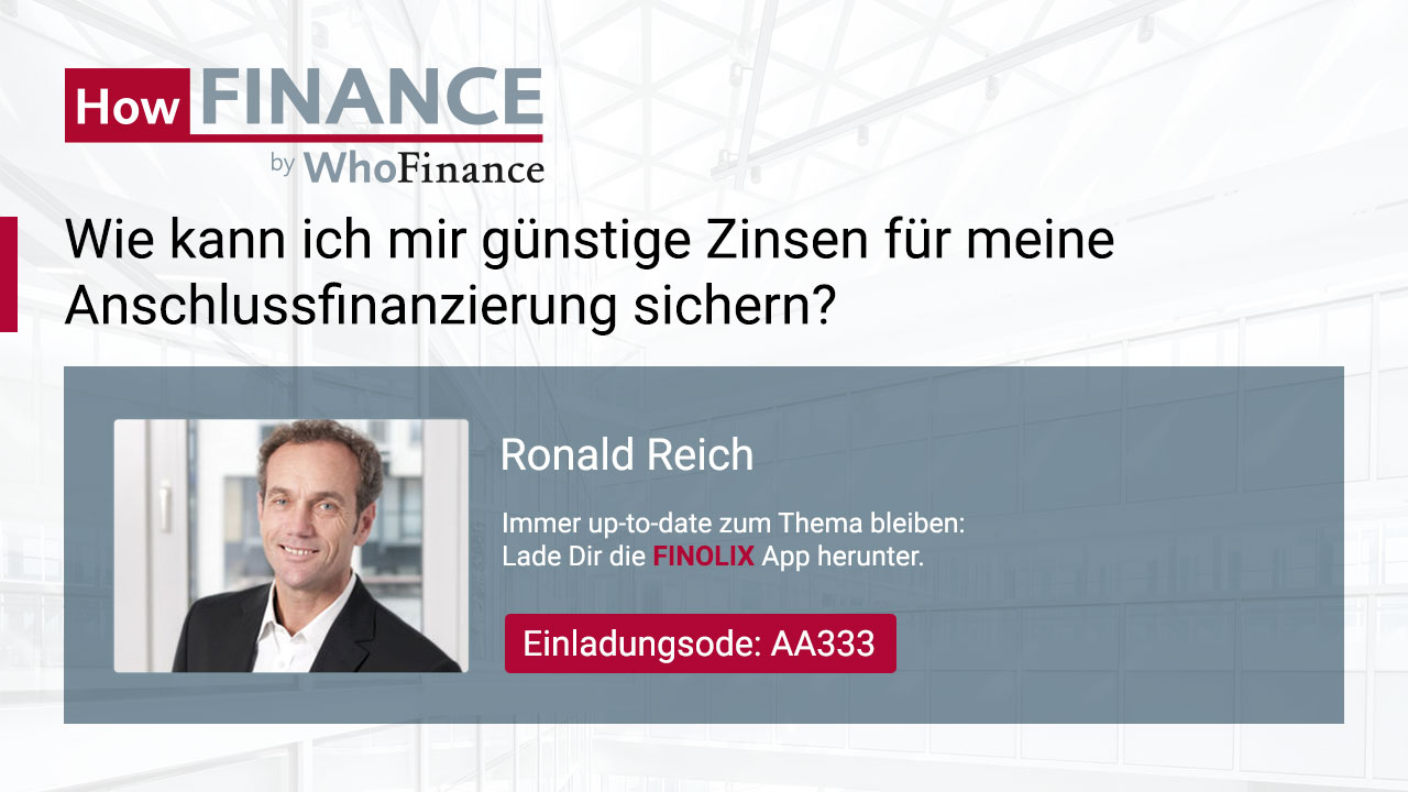 Video: Wie kann ich mir günstige Zinsen für meine Anschlussfinanzierung sichern?