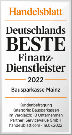Handelsblatt - Bausparkasse Mainz Auszeichnung