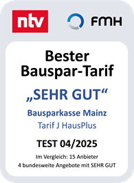Bausparkasse Mainz: n-tv + FMH - Bester Bauspar-Tarif 04/2025