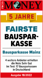 Focus Money - Bausparkasse Mainz Auszeichnung