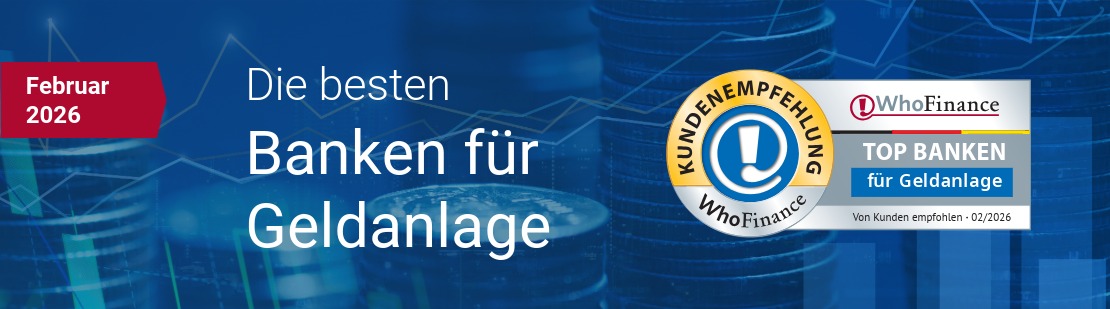 Februar 2026: Die Top Banken für Geldanlage 2026