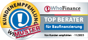 Siegel Top Finanzberater Baufinanzierung 2025