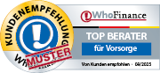 Siegel Top Finanzberater Vorsorge 2025