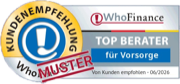 Siegel Top Finanzberater für Vorsorge 2026