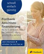Postbank Anschlussfinanzierung Bild des Angebots Postbank Anschlussfinanzierung
