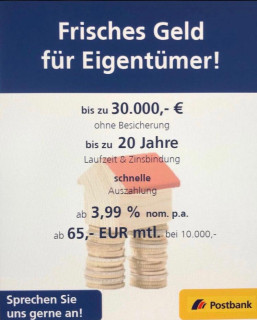 Frisches Geld für Eigenheimbesitzer