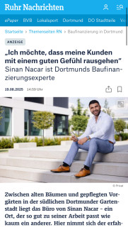 ✨ Ein veröffentlichter Artikel mit Einblick in meine Arbeit und meine Einstellung zur Baufinanzierung.