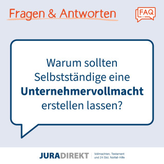 Warum sollten Selbständige und Unternehmer eine Unternehmervollmacht erstellen lassen 🤔?