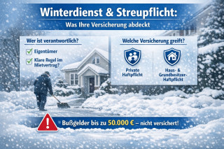 Winterdienst & Streupflicht: Welche Versicherung greift bei Glätteunfällen?