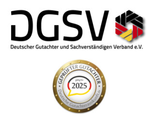 Mitglied im Verband Deutscher Gutachter und Sachverständigen e.V. (DGuSV)