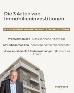 Die 3 Arten von Immobilieninvestitionen