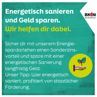 Energetisch sanieren und Geld sparen.