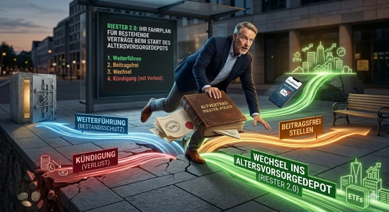 "Riester 2.0" kommt, das Altersvorsorgedepot startet 2027 - aber was passiert mit bestehenden Riester-Verträgen?