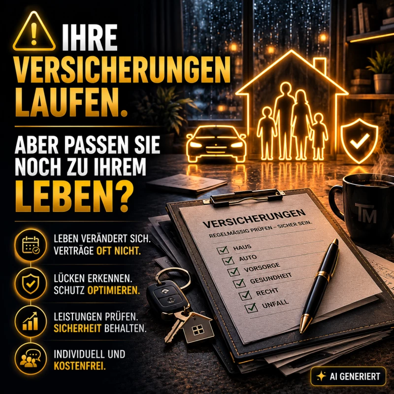 ⚠️ Ihre Versicherungen laufen. Aber passen sie noch zu Ihrem Leben?