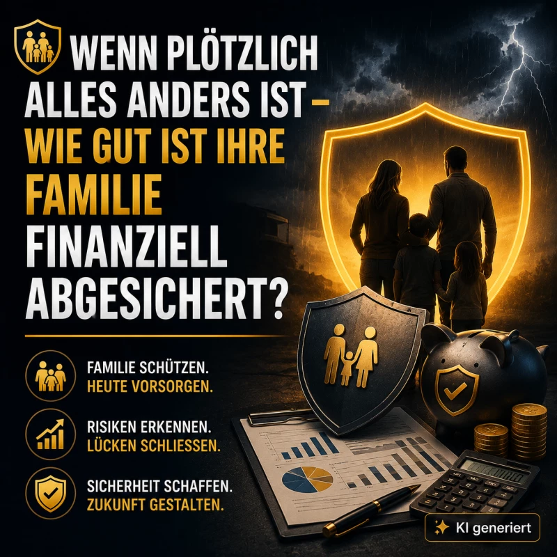 ⚠️ Wenn plötzlich alles anders ist – wie gut ist Ihre Familie finanziell abgesichert?