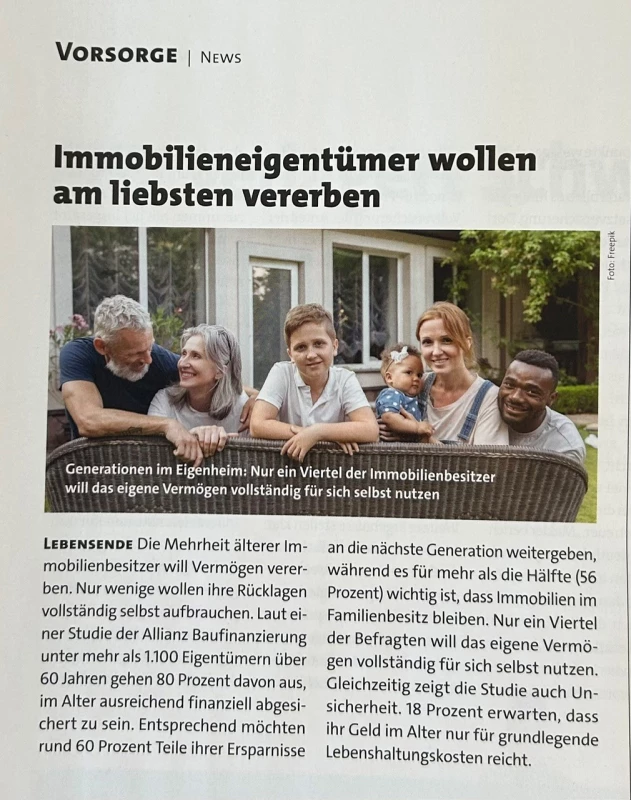 Für Immobilieneigentümer: Vermögens- & Erbschaftsplanung
