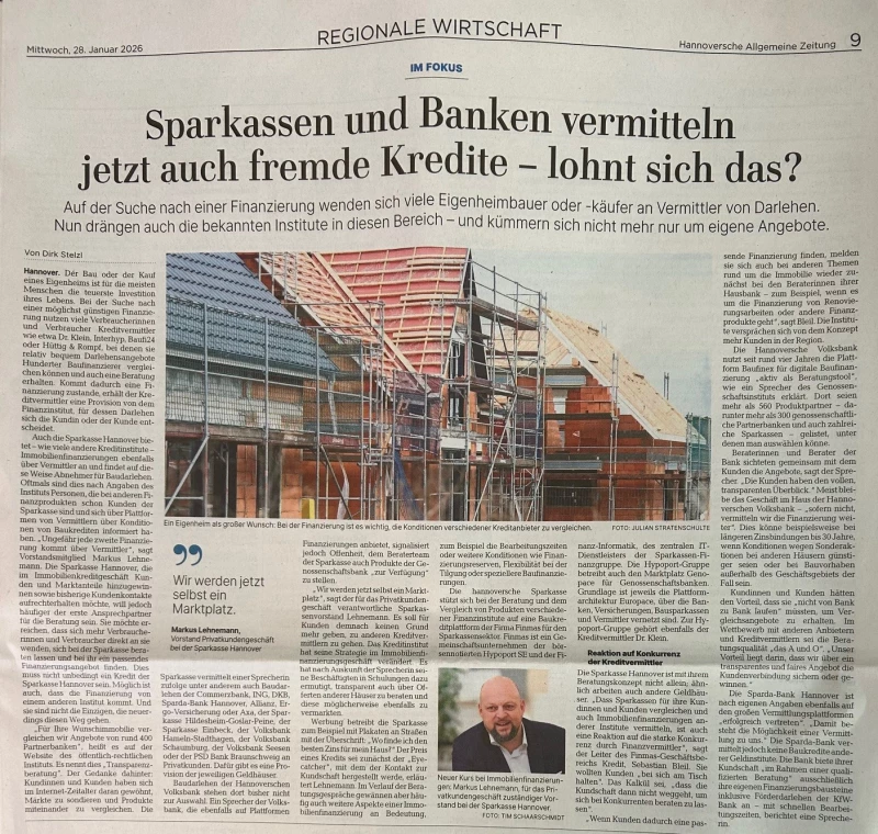 Immobilienfinanzierung: anbieterunabhängige und strategische, ganzheitliche Beratung