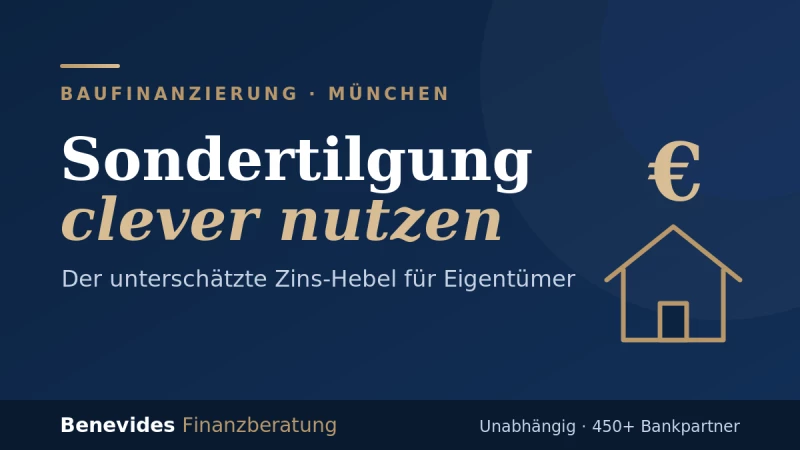 Sondertilgung 2026: Warum jeder getilgte Euro jetzt rund 3,7 % Rendite bringt