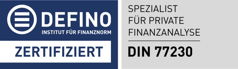 Spezialist für private Finanzanalyse DIN 77230
