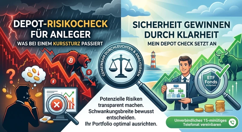 Depot-Risikocheck für Anleger: Was bei einem Kurssturz passiert