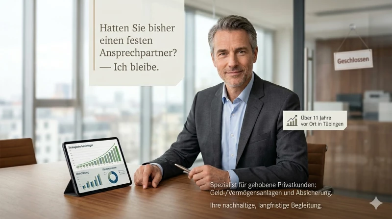 Bankfiliale geschlossen - Ansprechpartner nicht mehr verfügbar