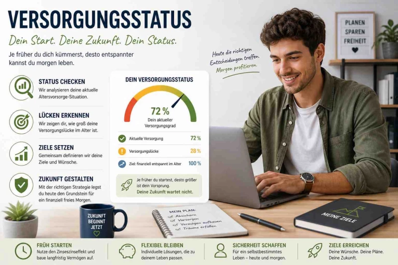 Versorgungsstatus für Berufsstarter: Ihr Plan B für finanzielle Sicherheit