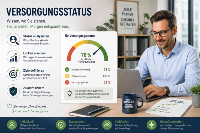 Versorgungsstatus für Angestellte – Ihr Plan B, bevor es teuer wird!
