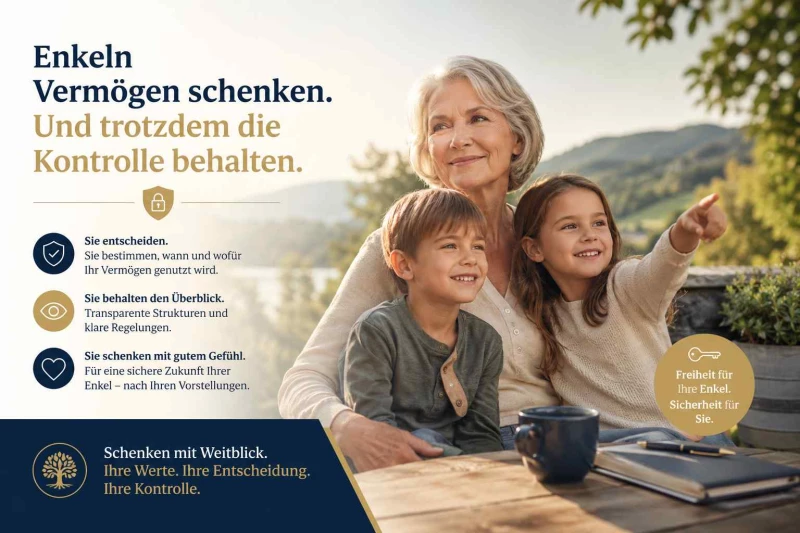 Enkeln Vermögen schenken und trotzdem die Kontrolle behalten?