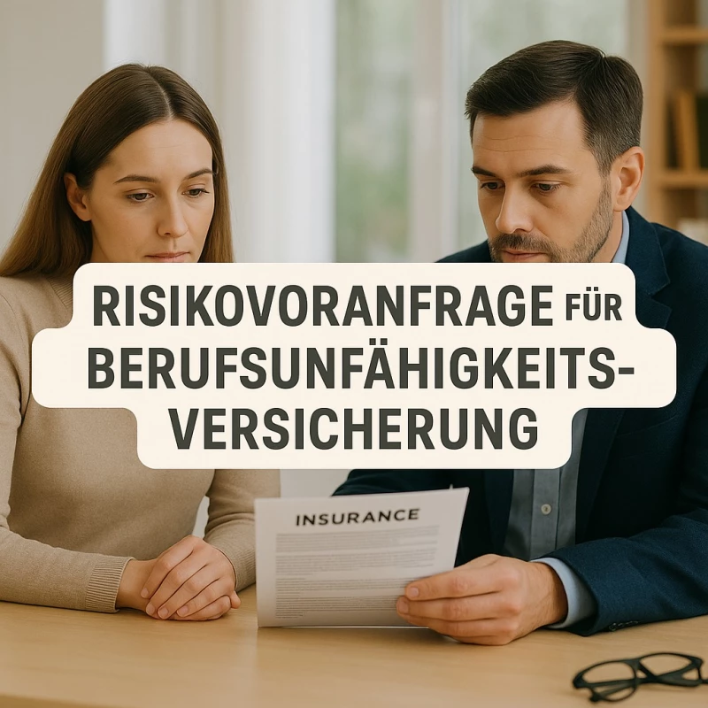 Anonyme Risikovoranfrage zur BU-Versicherung – Sicher. Diskret. Unverbindlich.