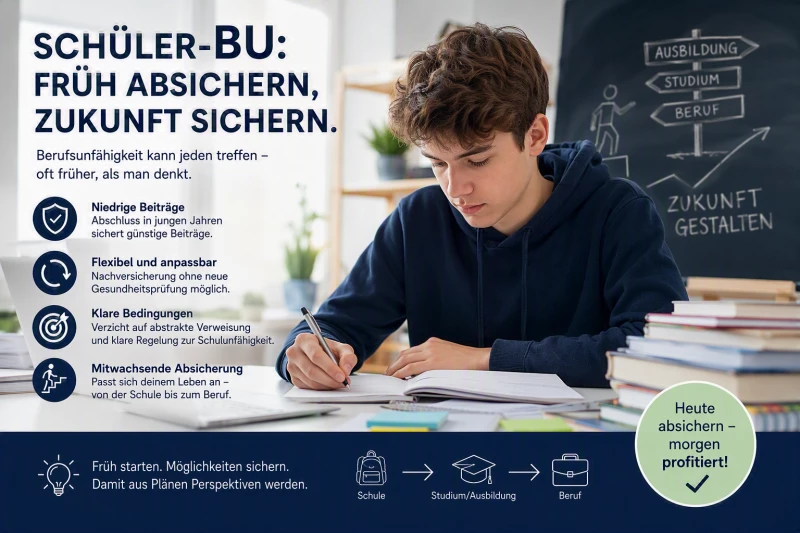 Schüler-BU: Warum frühe Absicherung heute wichtiger ist denn je