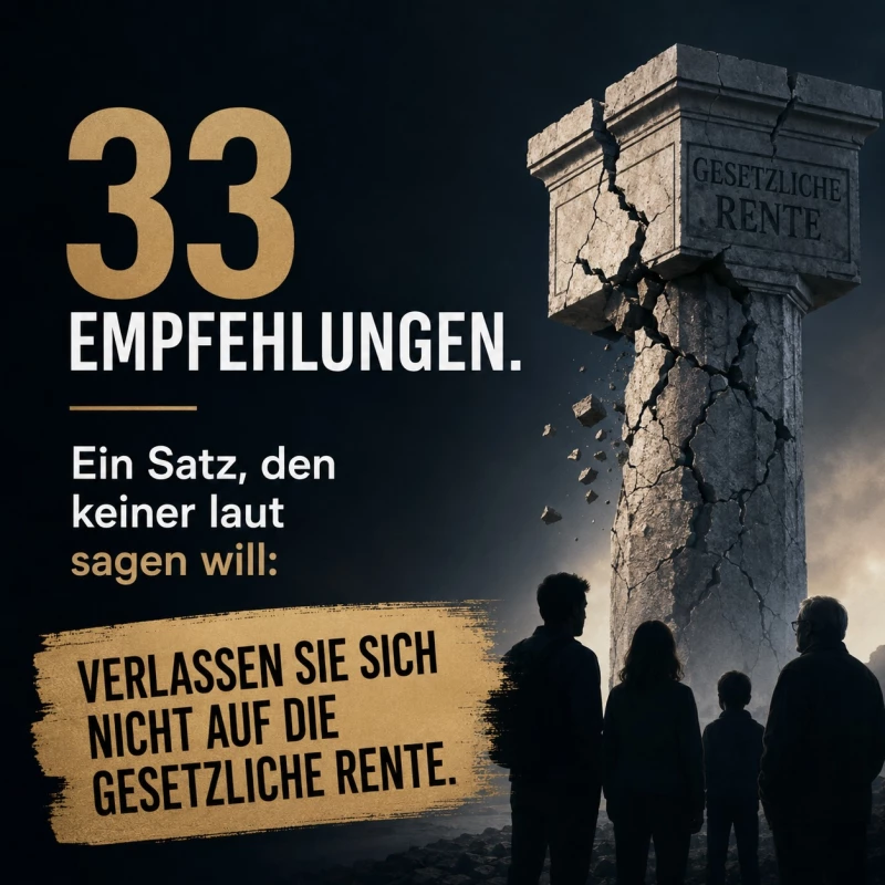 33 Empfehlungen. Und ein Satz dahinter, den keiner laut sagen will: