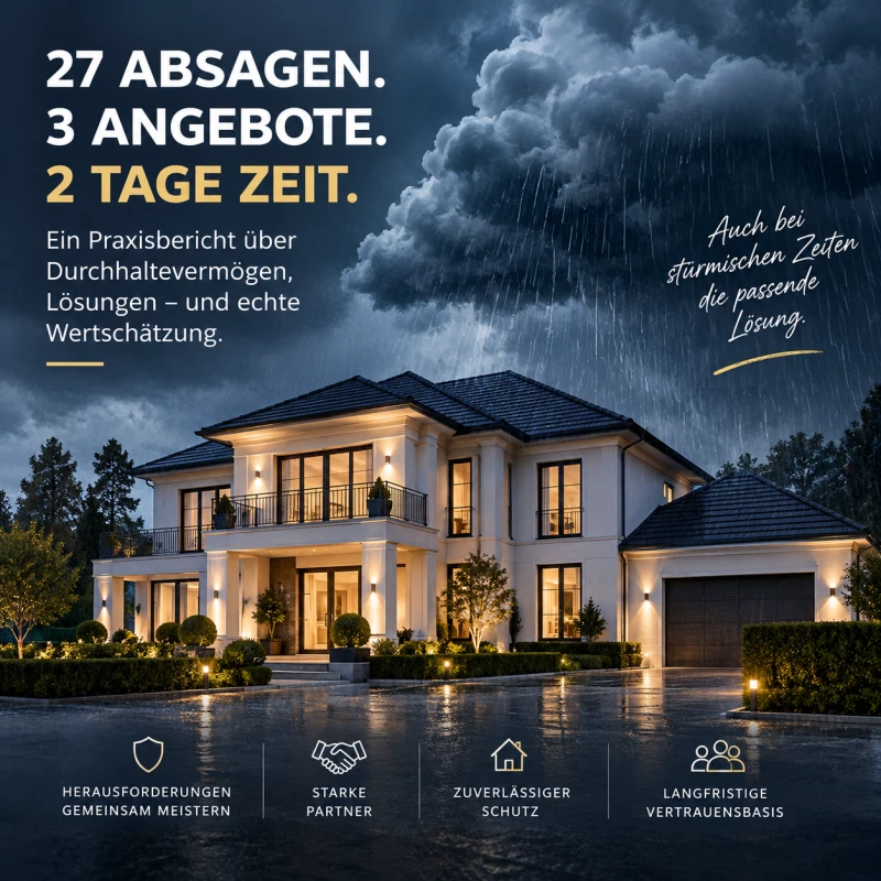 🏠 27 Absagen. 3 Angebote. Und nur noch 2 Tage Zeit.