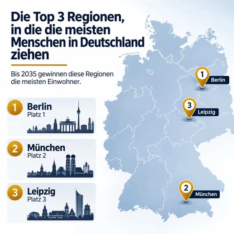 🏘️ Berlin auf Platz 1, München auf Platz 2, Leipzig auf Platz 3.