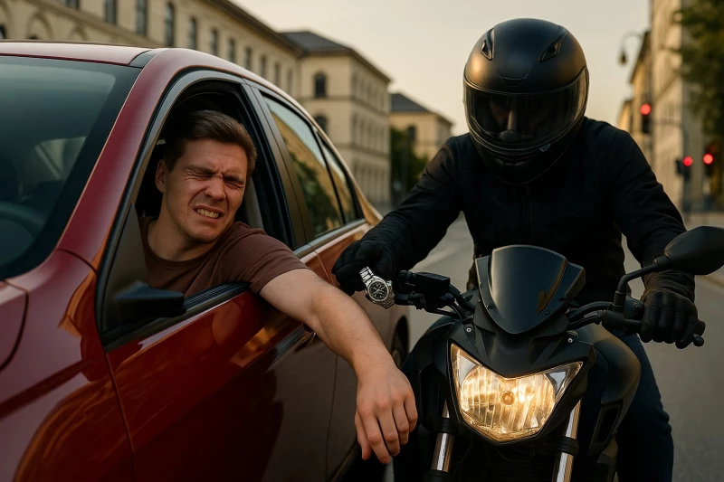 🚨 Rolex-Raub mitten in München – wie aus einem Gangsterfilm! 🏍️💨