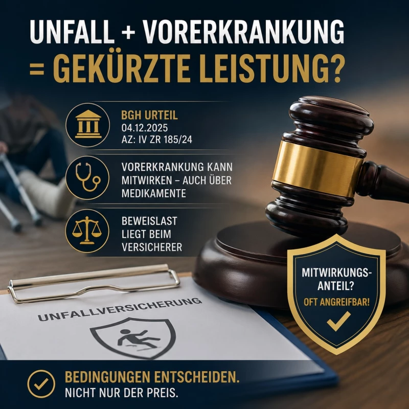 ⚖️ Unfallversicherung: Wann eine Vorerkrankung Geld kosten kann