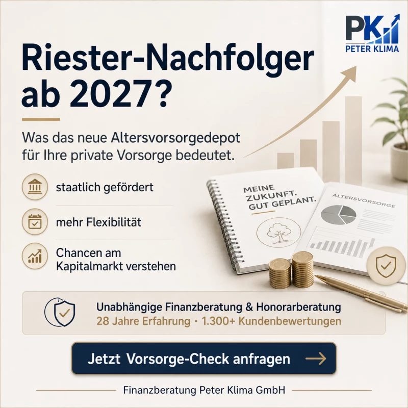 Riester bekommt einen Nachfolger – und ab 2027 wird private Altersvorsorge neu gedacht.