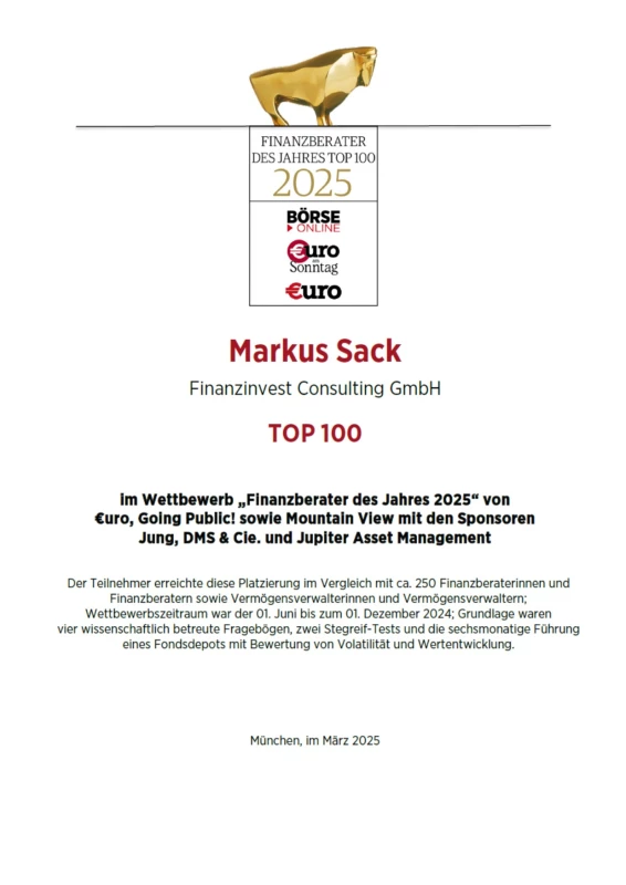 Top-100 Finanzberater des Jahres 2024
