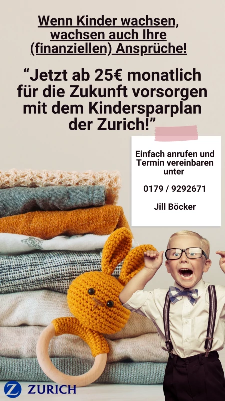 Ab 25€ monatlich! Für die Zukunft der kleinsten jetzt Vorsorgen!