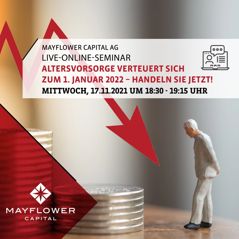 Welche Auswirkungen hat die zum 1. Januar 2022 anstehende Rechnungszinssenkung auf Altersvorsorge, Arbeitskraft- und Hinterbliebenenabsicherungen?