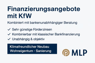 Förderdarlehen & Finanzierungslösungen mit KfW – kombiniert mit bankenunabhängiger Beratung (MLP)