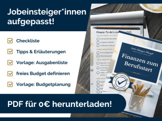 Checkliste: Finanzen zum Berufsstart