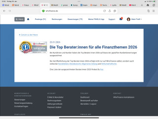 Top Beraterin für Finanzthemen 2026