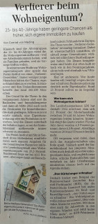 Immobilienfinanzierung: Sind aktuell die Chancen geringer als früher, sich eigene Immobilien zu kaufen?