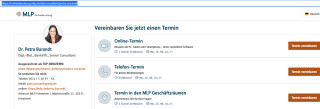 zur Terminvereinbarung (Präsenz-, Telefon-, Video-Termin):