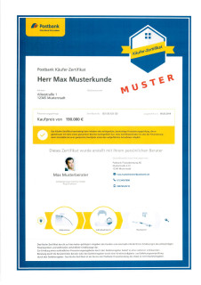 Wo bekomme ich eine Finanzierungsbestätigung für den Makler her ?