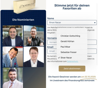 🏆 Erneut nominiert beim Finanzkongress – für den bundesweiten Titel „Immobilien Stratege“! 🚀