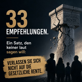 33 Empfehlungen. Und ein Satz dahinter, den keiner laut sagen will: