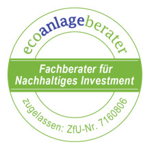 Fachberater für Nachhaltiges Investment - Gütesiegel für nachhaltige Anlageberatung