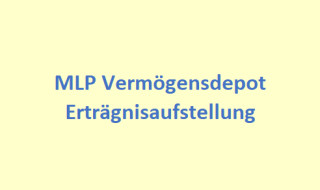 Erträgnisaufstellung und Jahres-Steuerbescheinigung